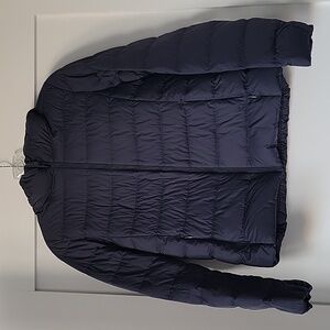 UNIQLO women's ultra light down navy hoodie parka jacket XXS